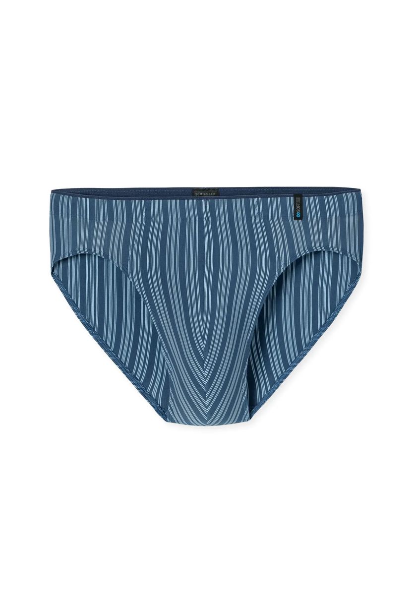 Gestreifte Baumwollslips mit Gummibund