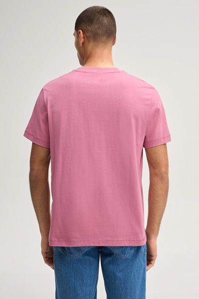 Joop! Jeans Lei Rosa T-Shirt mit Logo-Patch Baumwolle