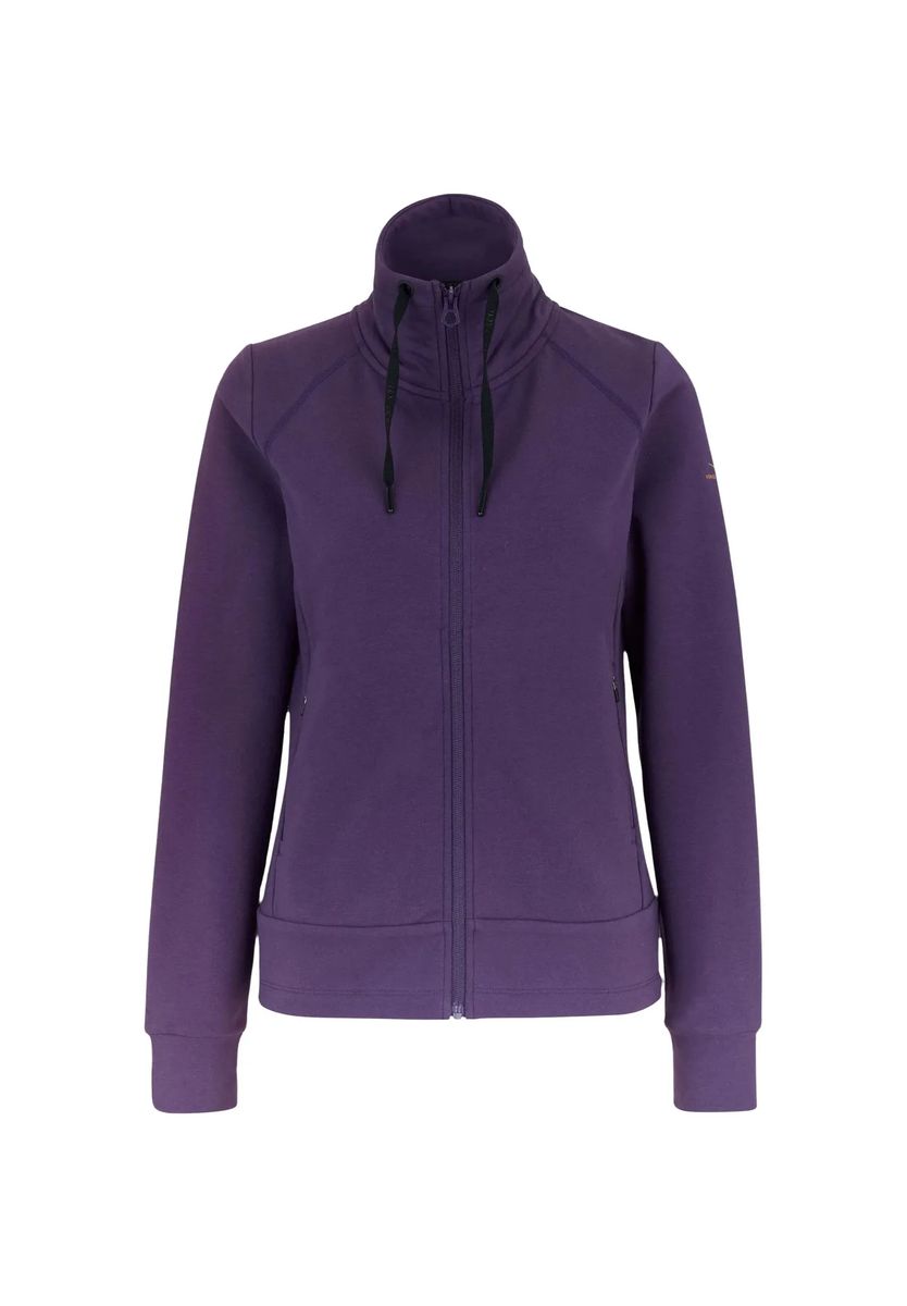 Damen Sport Sweatjacke mit durchgehendem Reißverschluss