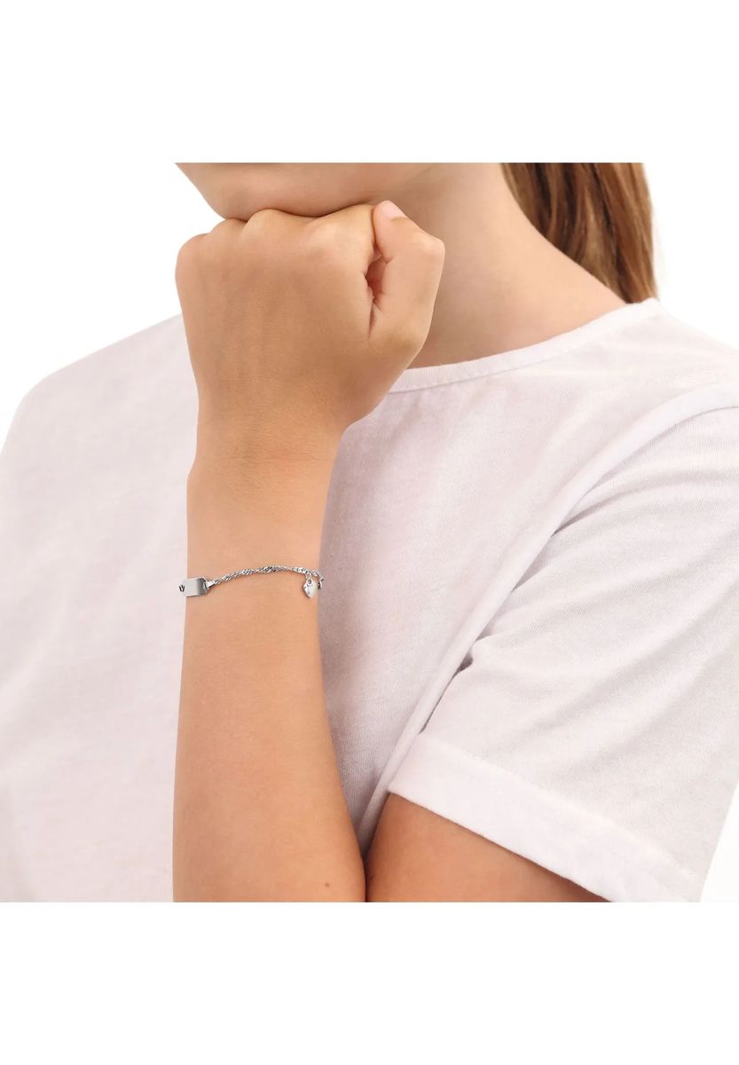 Mädchen Sterling Silber ID Armband