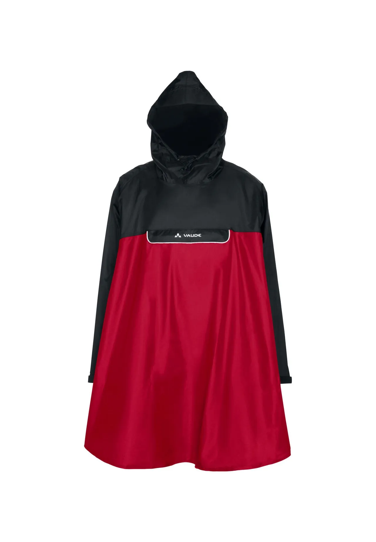 Unisex Fahrrad-Regenponcho mit Kapuze
