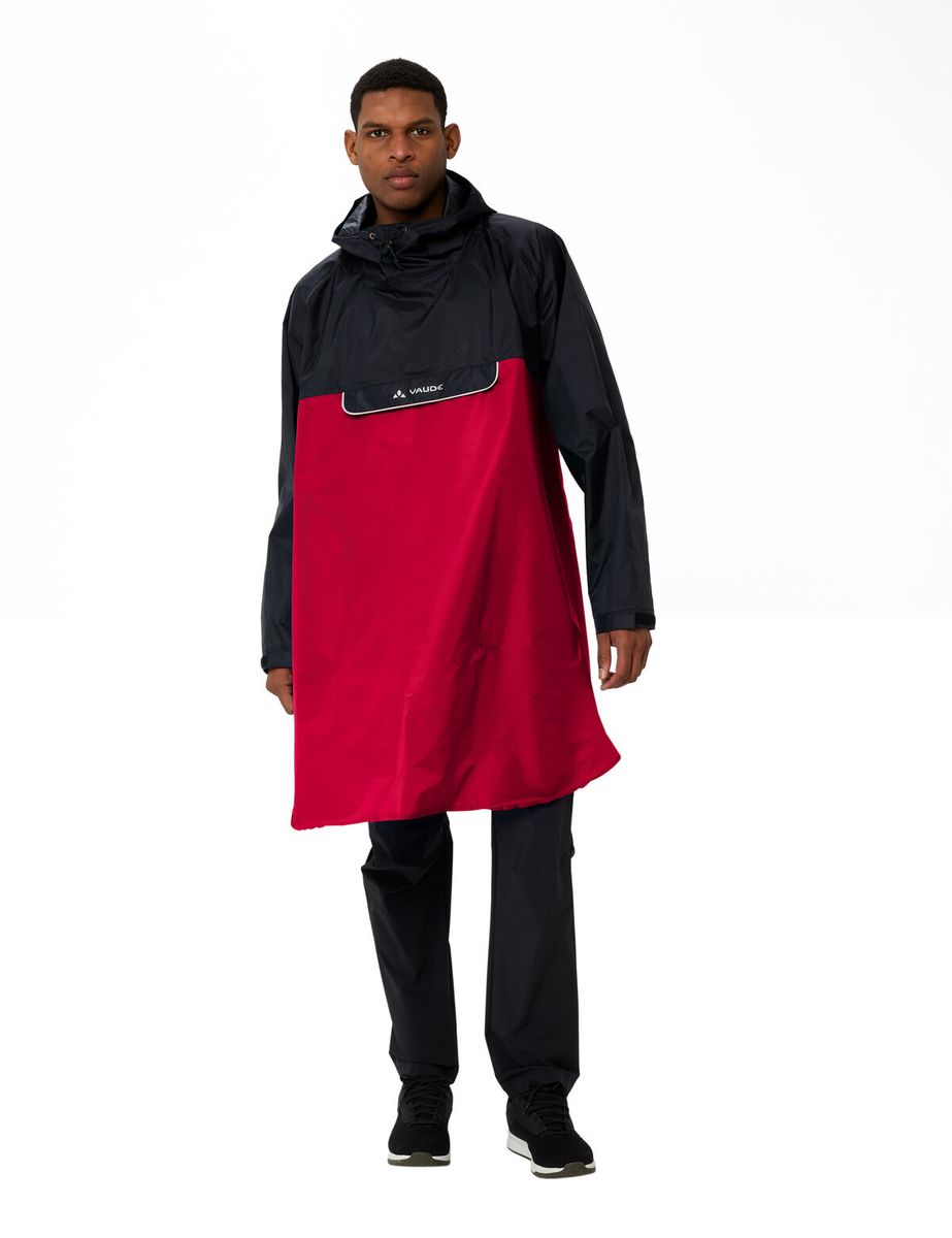 Unisex Fahrrad-Regenponcho mit Kapuze