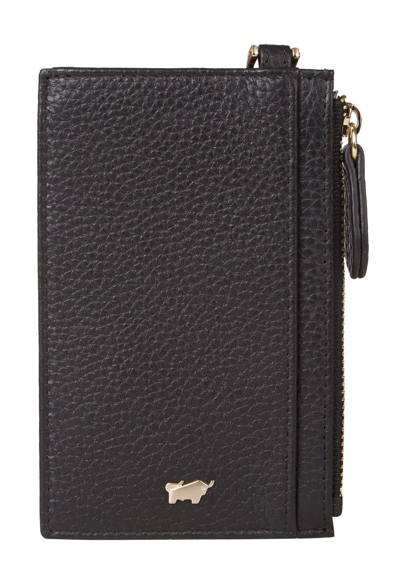 BRAUN BÜFFEL Schlüsseletui, Leder, Kreditkartenfächer, Emblem, für Damen, schwarz