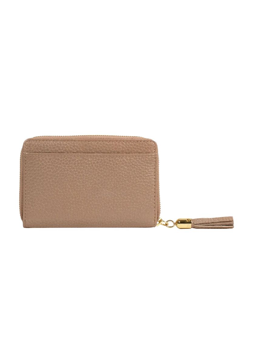 BRAUN BÜFFEL Geldbörse, Leder, Reißverschluss, Emblem, für Damen, braun