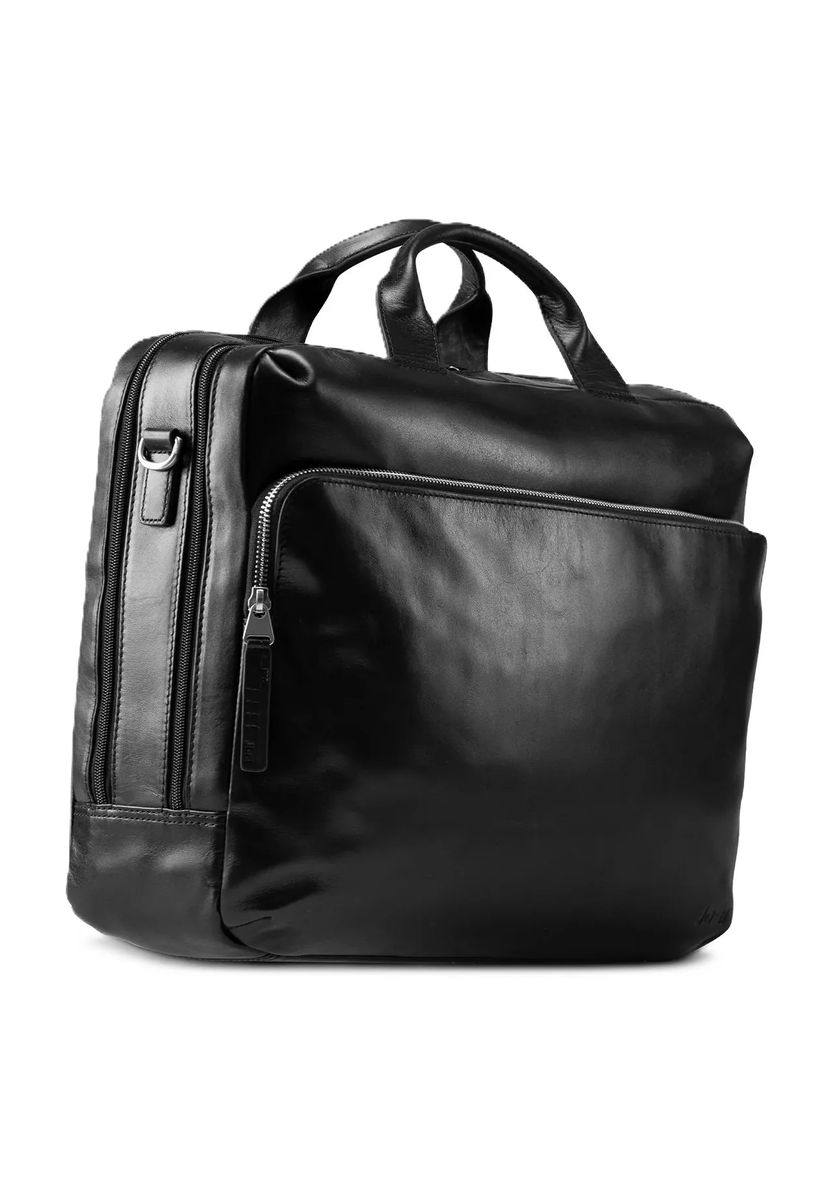Moderne Leder Aktentasche mit Laptopfach