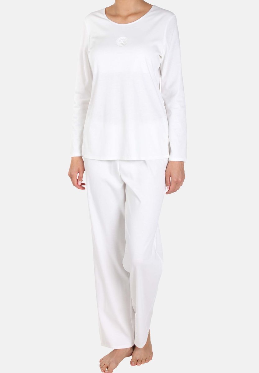 Klassisches Langarm-Pyjama-Set