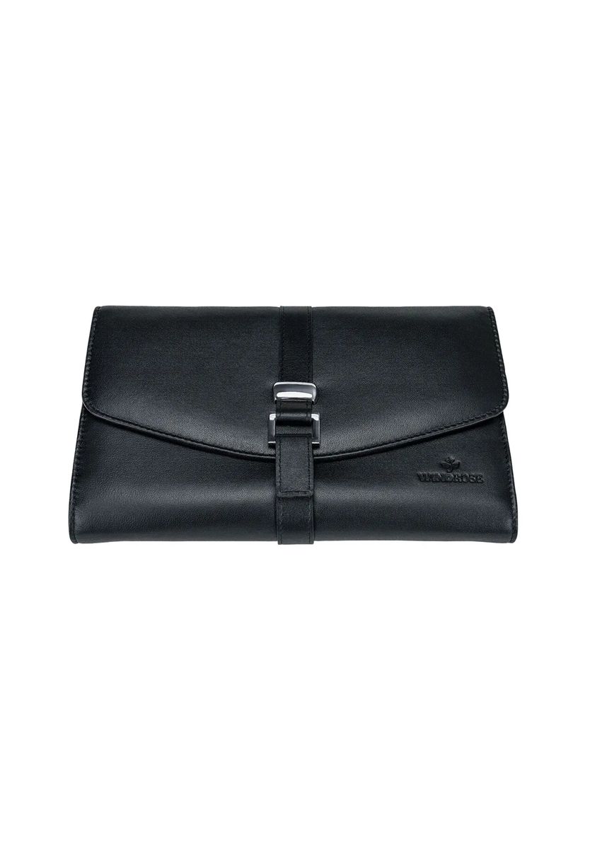 Elegante schwarze Schmuckrollen-Tasche