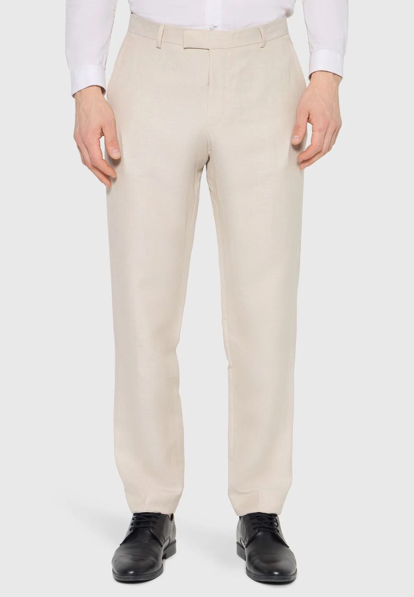 GALERIA Anzughose, Leinenanteil, für Herren, beige, 50