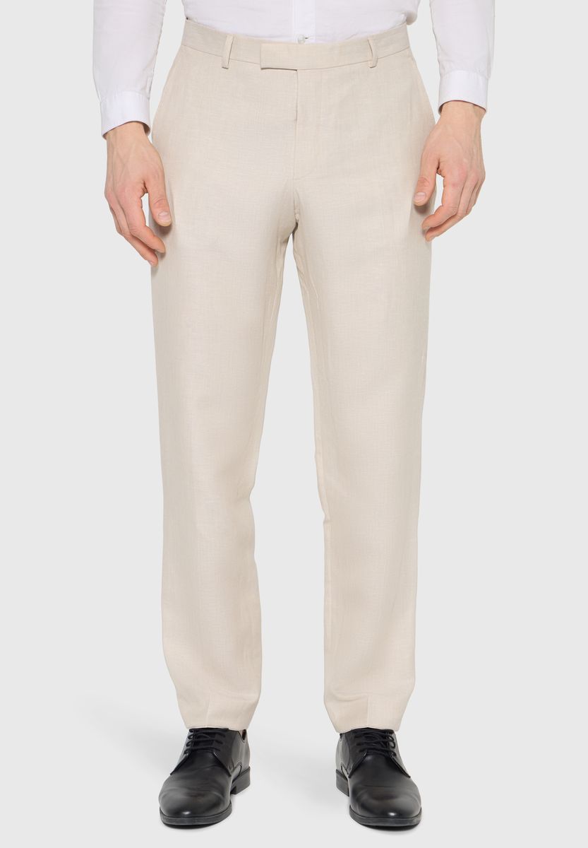 GALERIA Anzughose, Leinenanteil, für Herren, beige, 50