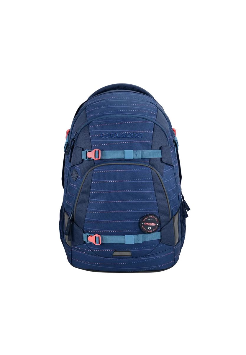Gestreifter großer Schulrucksack