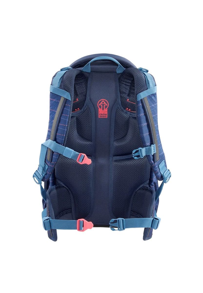 Gestreifter großer Schulrucksack