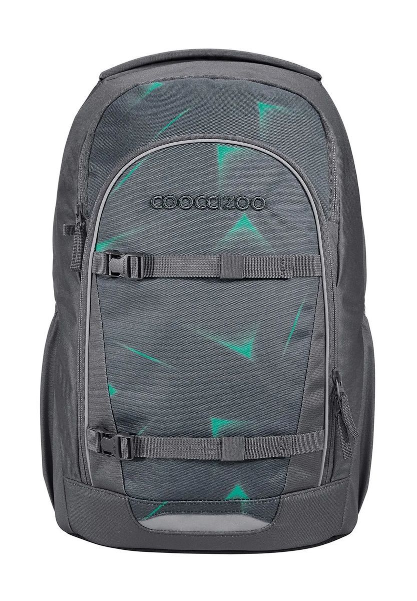 Grauer geometrischer Rucksack mit Riemen
