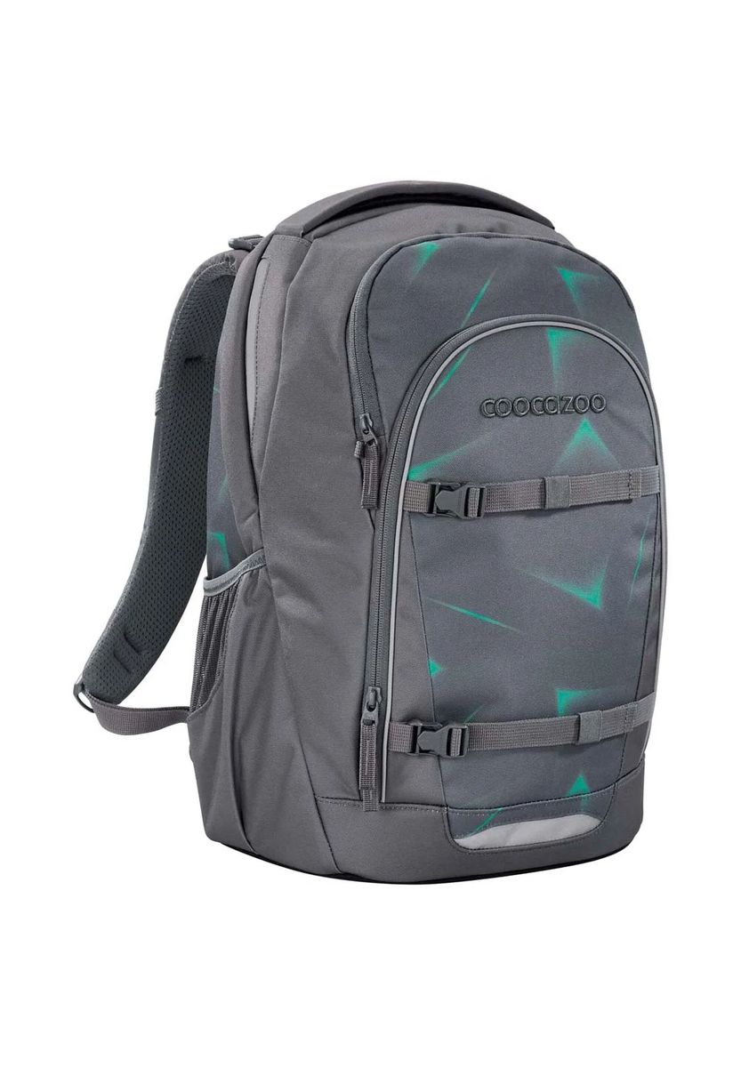 Grauer geometrischer Rucksack mit Riemen