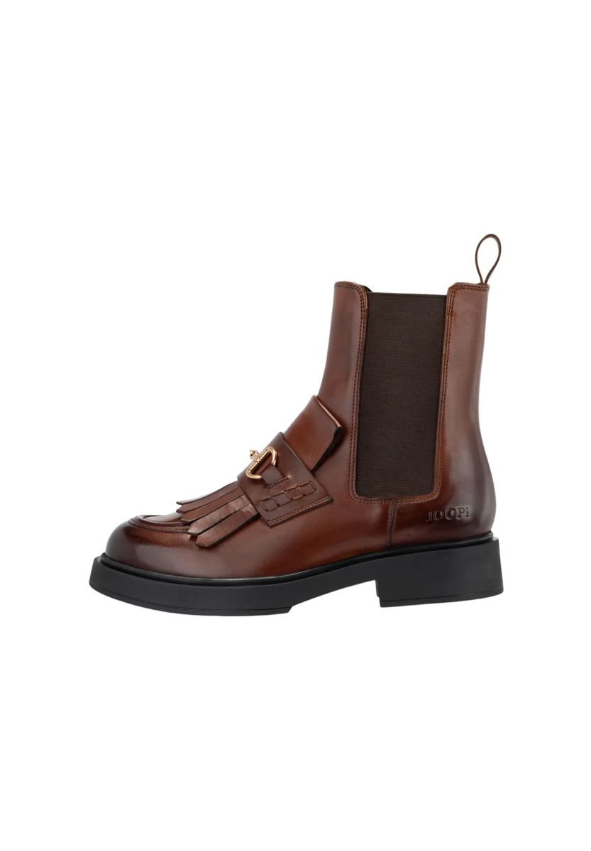 Braune Chelsea-Stiefeletten aus Leder