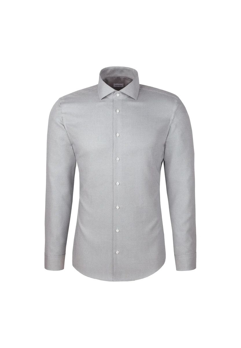 Slim-Fit Langarm Business Hemd