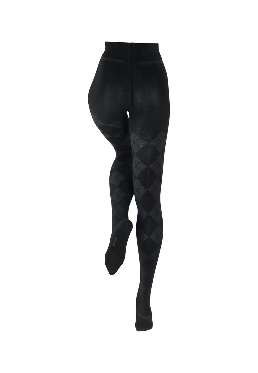 Blickdichte Strumpfhose mit Argyle-Muster
