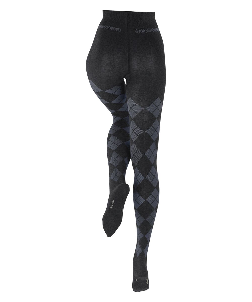 Blickdichte Strumpfhose mit Argyle-Muster