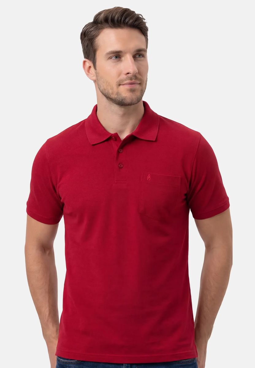Klassisches Piqué-Poloshirt mit Brusttasche