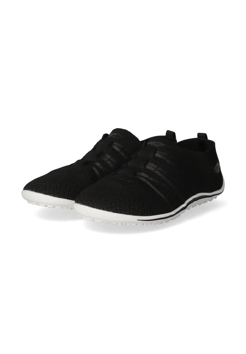 Schwarzer Strick-Slip-On-Sneaker
