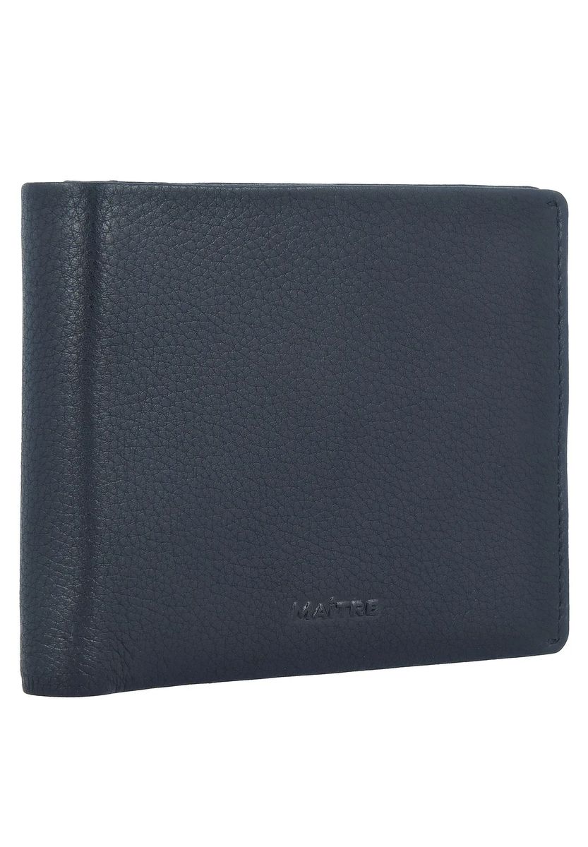 Maître Brieftasche "Gathman", Leder, uni, für Herren, schwarz