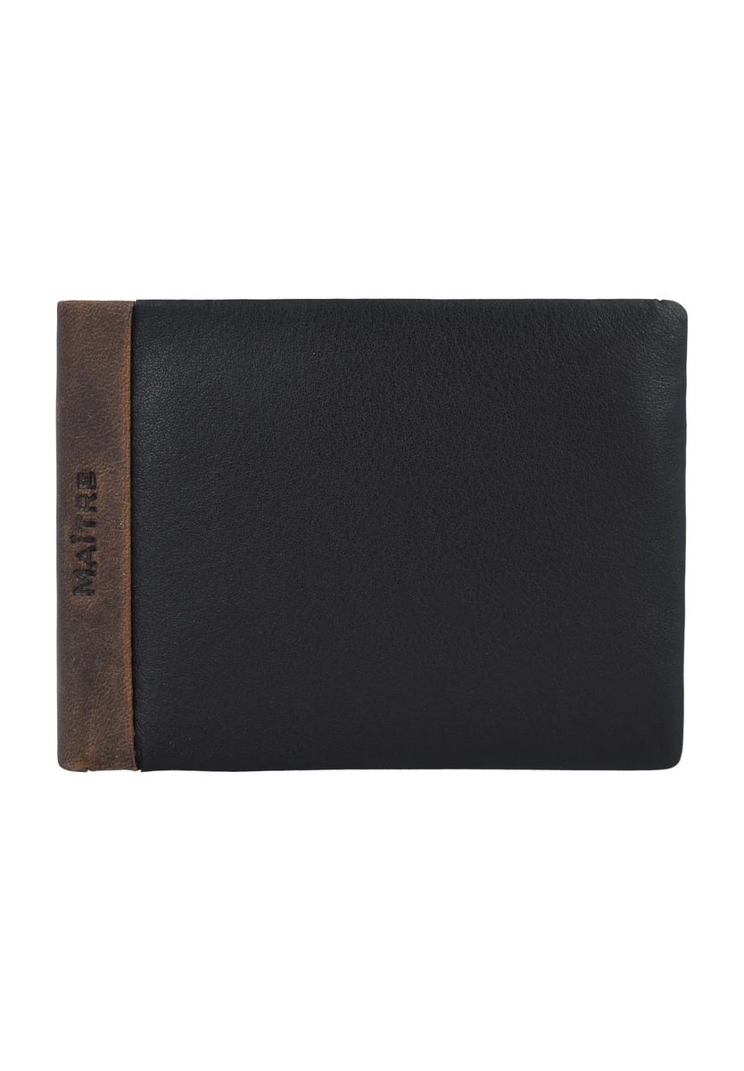 Maître Geldbörse "Gerold", RFID-Schutz, Leder, Logo-Prägung, für Herren, braun