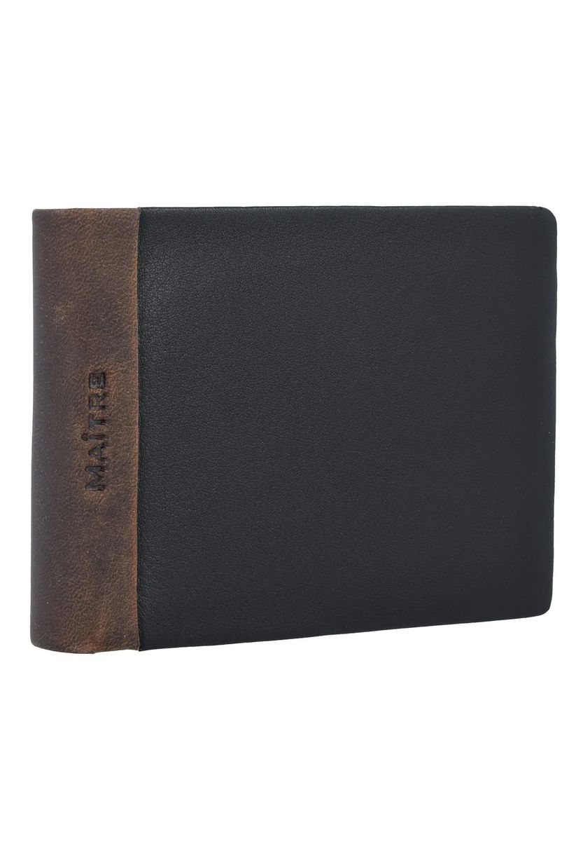 Maître Geldbörse "Gerold", RFID-Schutz, Leder, Logo-Prägung, für Herren, braun
