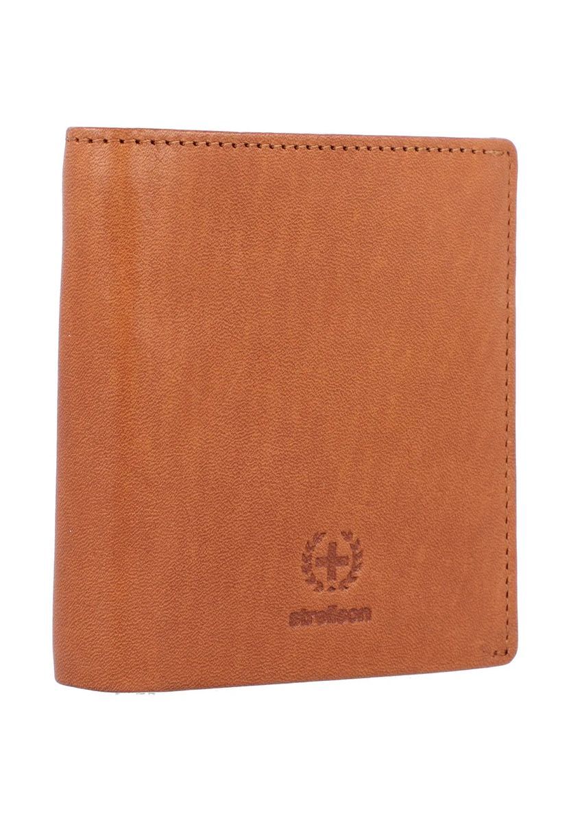 strellson Gelbörse, Leder, Logo, uni, für Herren, braun, 99