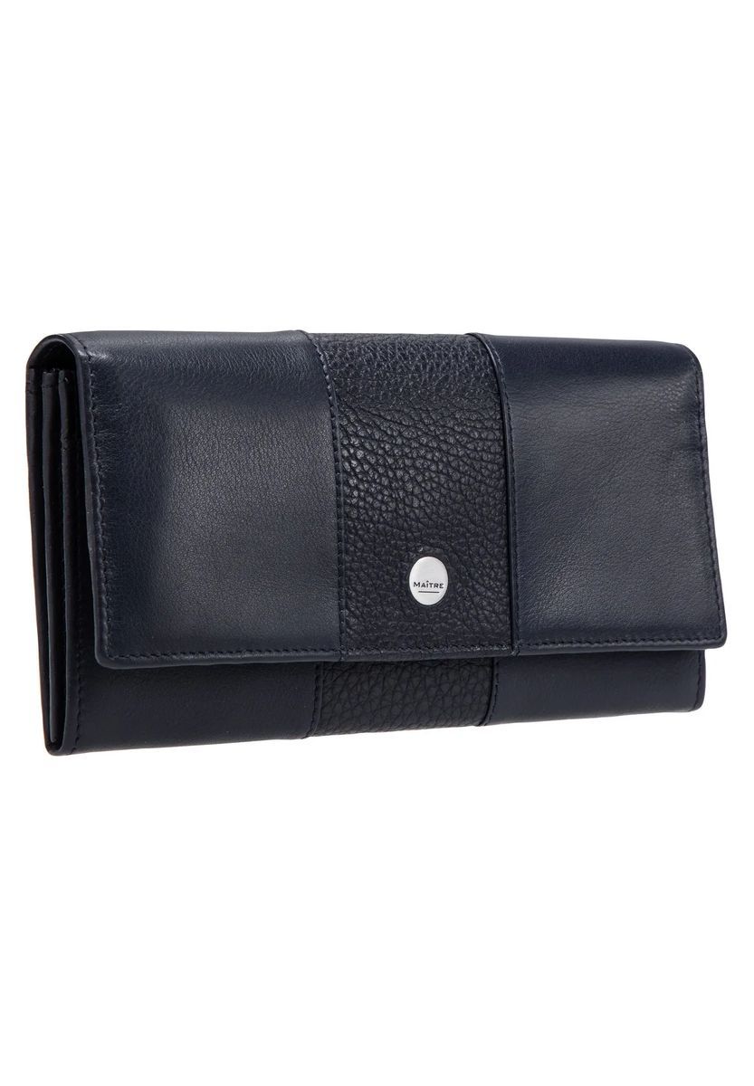 Maître Langbörse "Diedburg", Leder, RFID-Schutz, für Damen, blau, 99