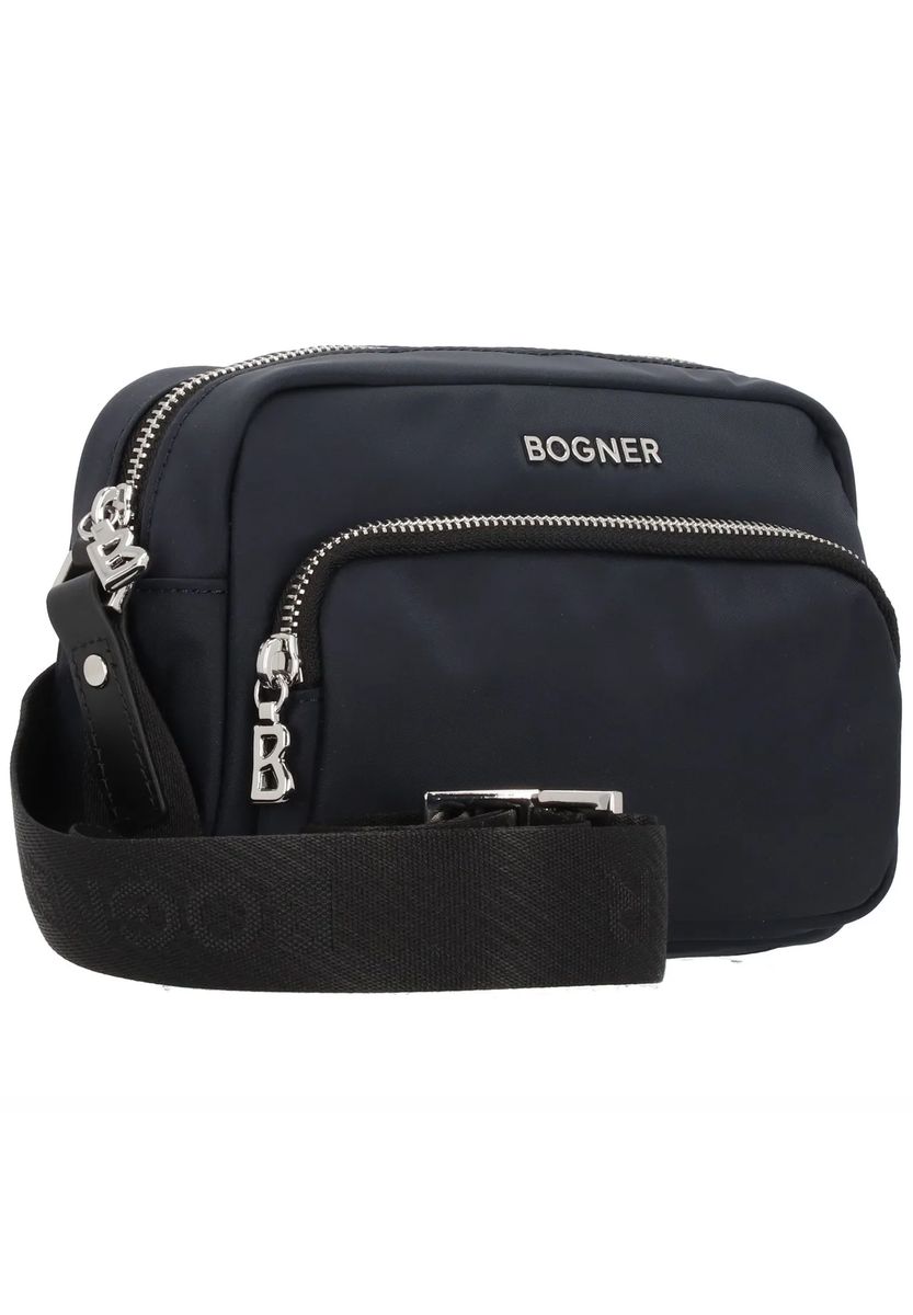 BOGNER Umhängetasche "Lidia", Reißverschluss, Emblem, für Damen, blau, 99