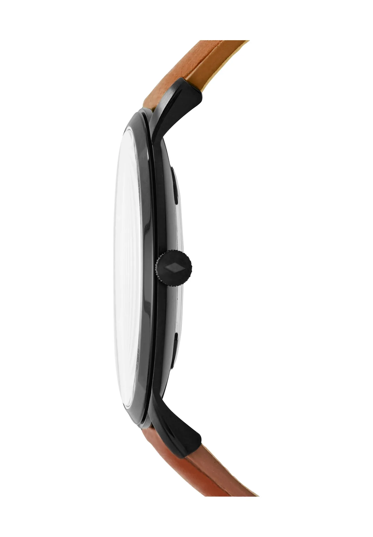 Minimalistische Uhr mit Lederarmband