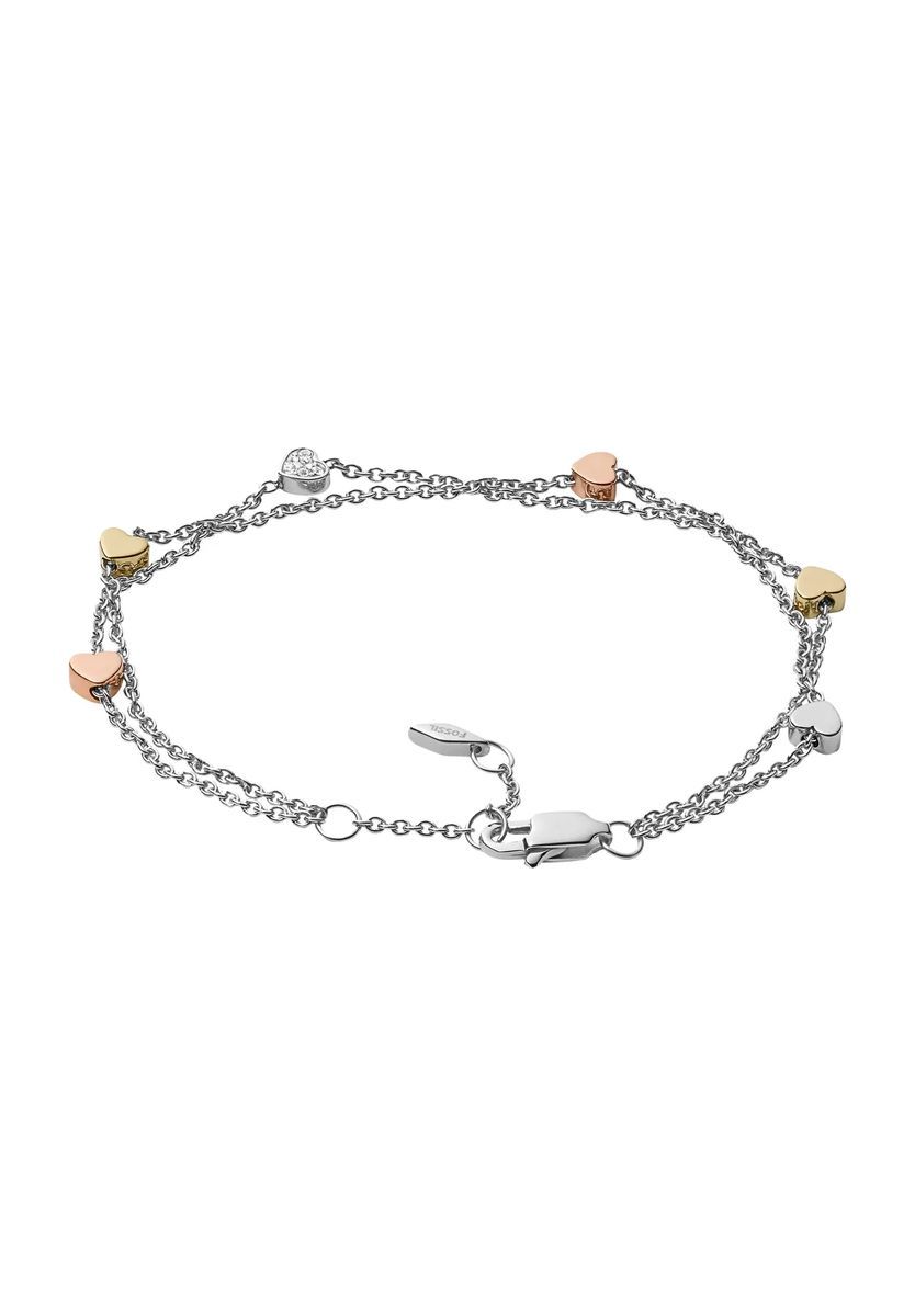 Herzanhänger, zweireihiges Armband