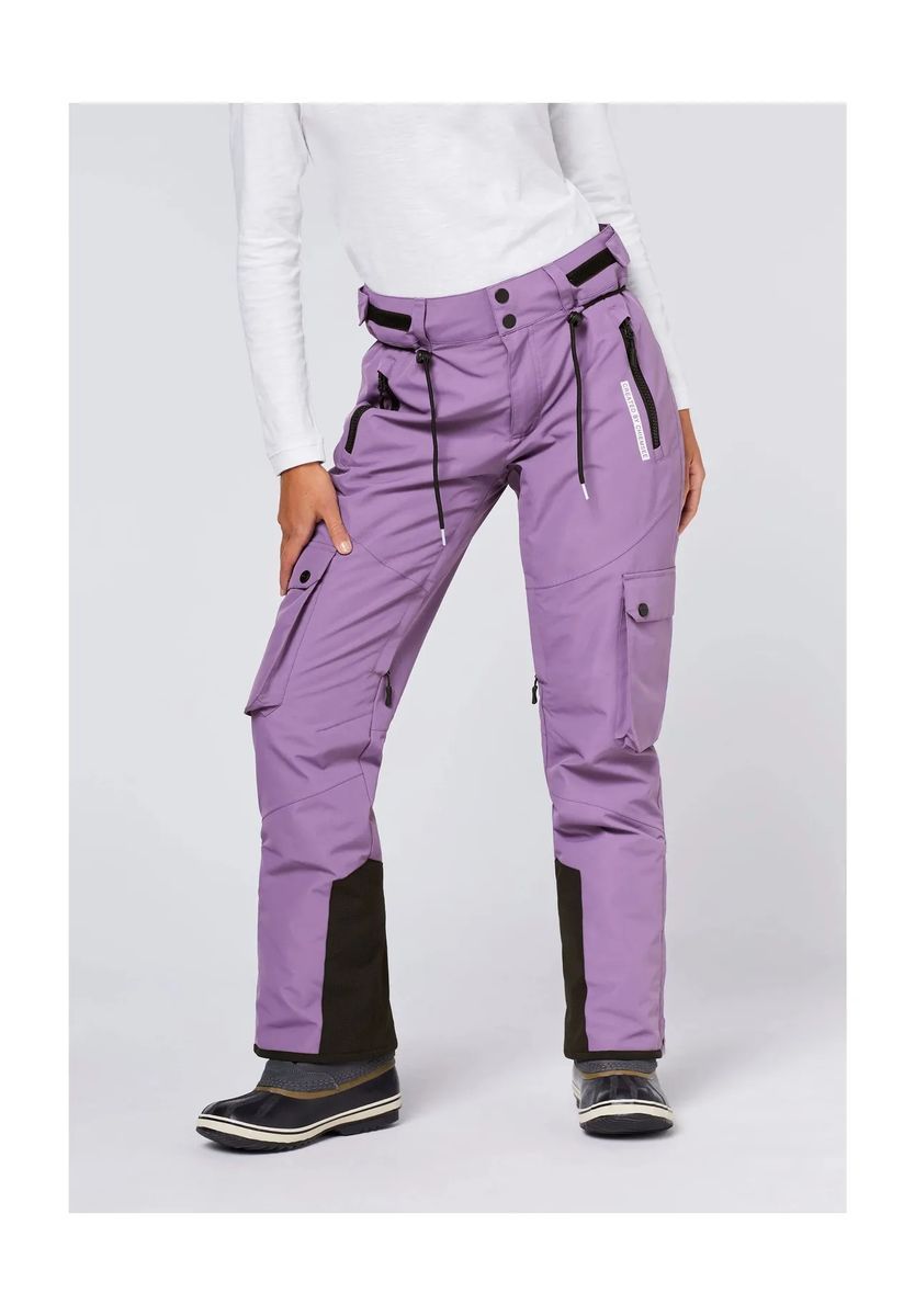 CHIEMSEE Skihose, atmungsaktiv, Cargo-Style, für Damen, lila, 42