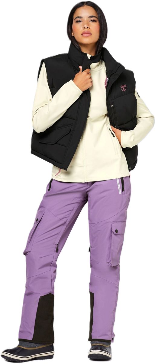 CHIEMSEE Skihose, atmungsaktiv, Cargo-Style, für Damen, lila, 42
