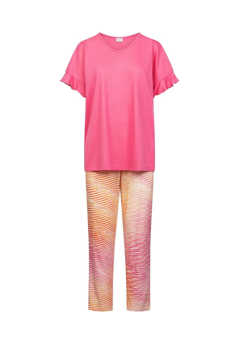 Bedruckter Pyjama mit kurzen Ärmeln