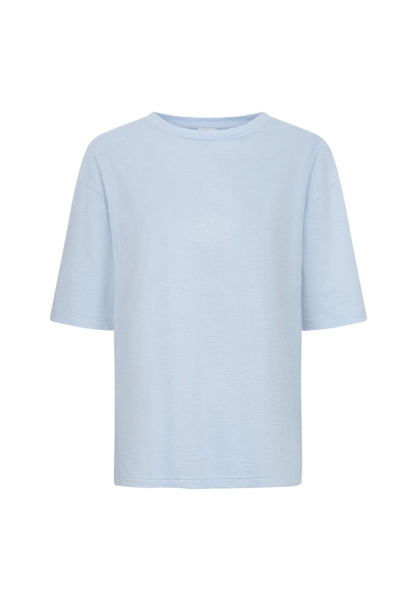 Hellblaues T-Shirt mit lockerer Passform