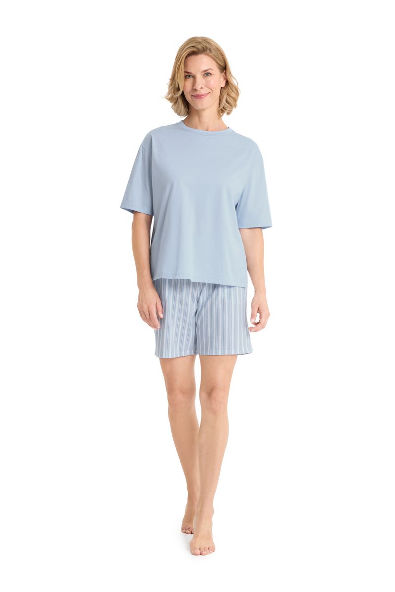 Hellblaues T-Shirt mit lockerer Passform