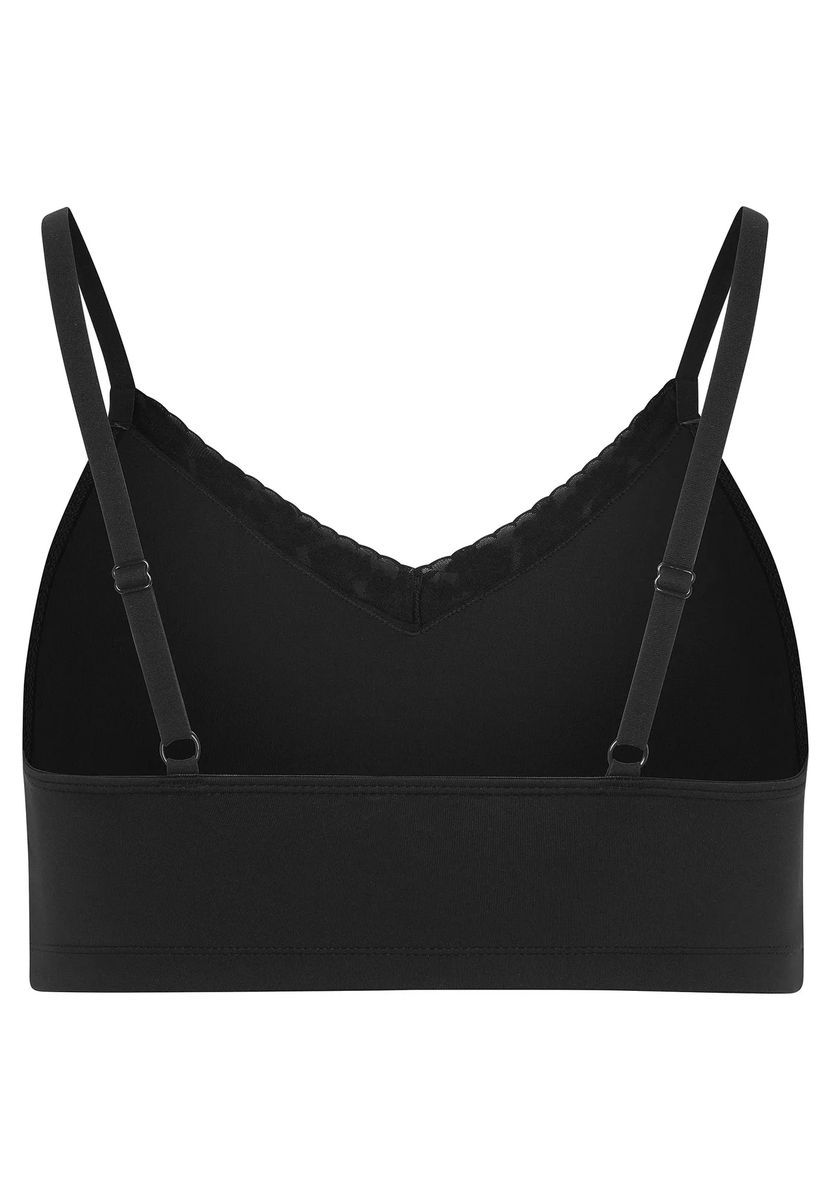 Weiches Bralette mit Spitzenbesatz