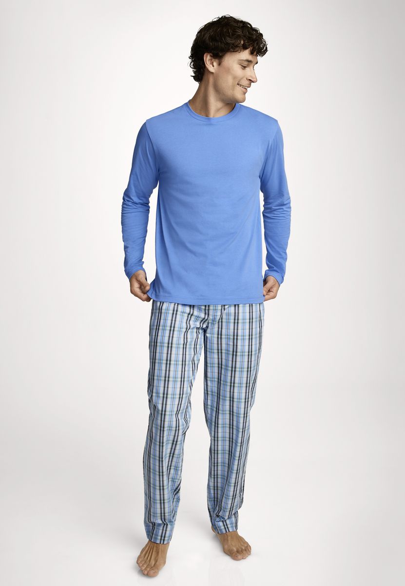 Herren Langarm Loungeshirt