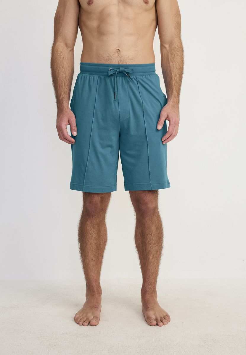 Herren Strick Lounge Bermuda Shorts