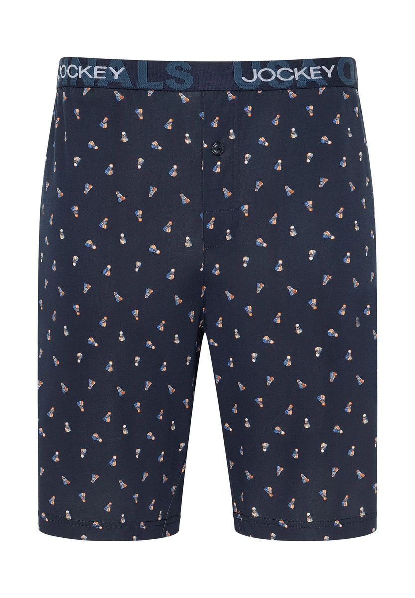 Lounge-Bermudas mit Federball-Print