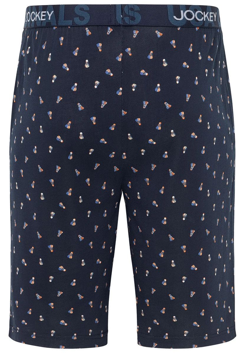 Lounge-Bermudas mit Federball-Print