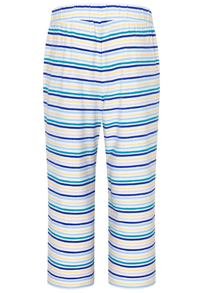 Gestreifte Capri-Pyjamahose mit Kordelzug
