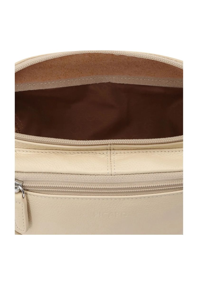 Gürteltasche aus Leder mit Reißverschlusstaschen