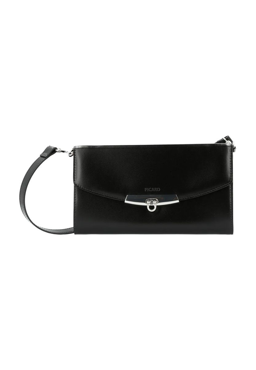 Elegante Leder Clutch mit Schulterriemen