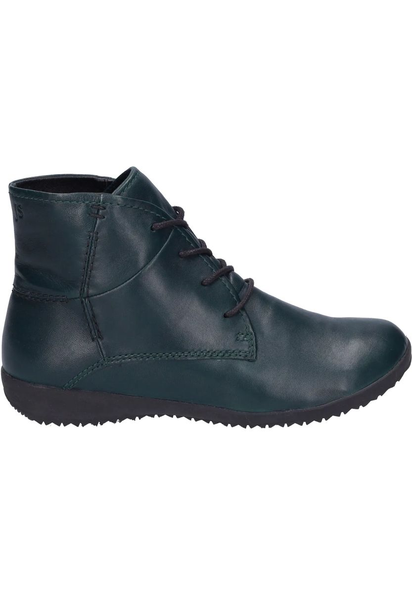 Leder-Stiefeletten mit Schnürsenkeln