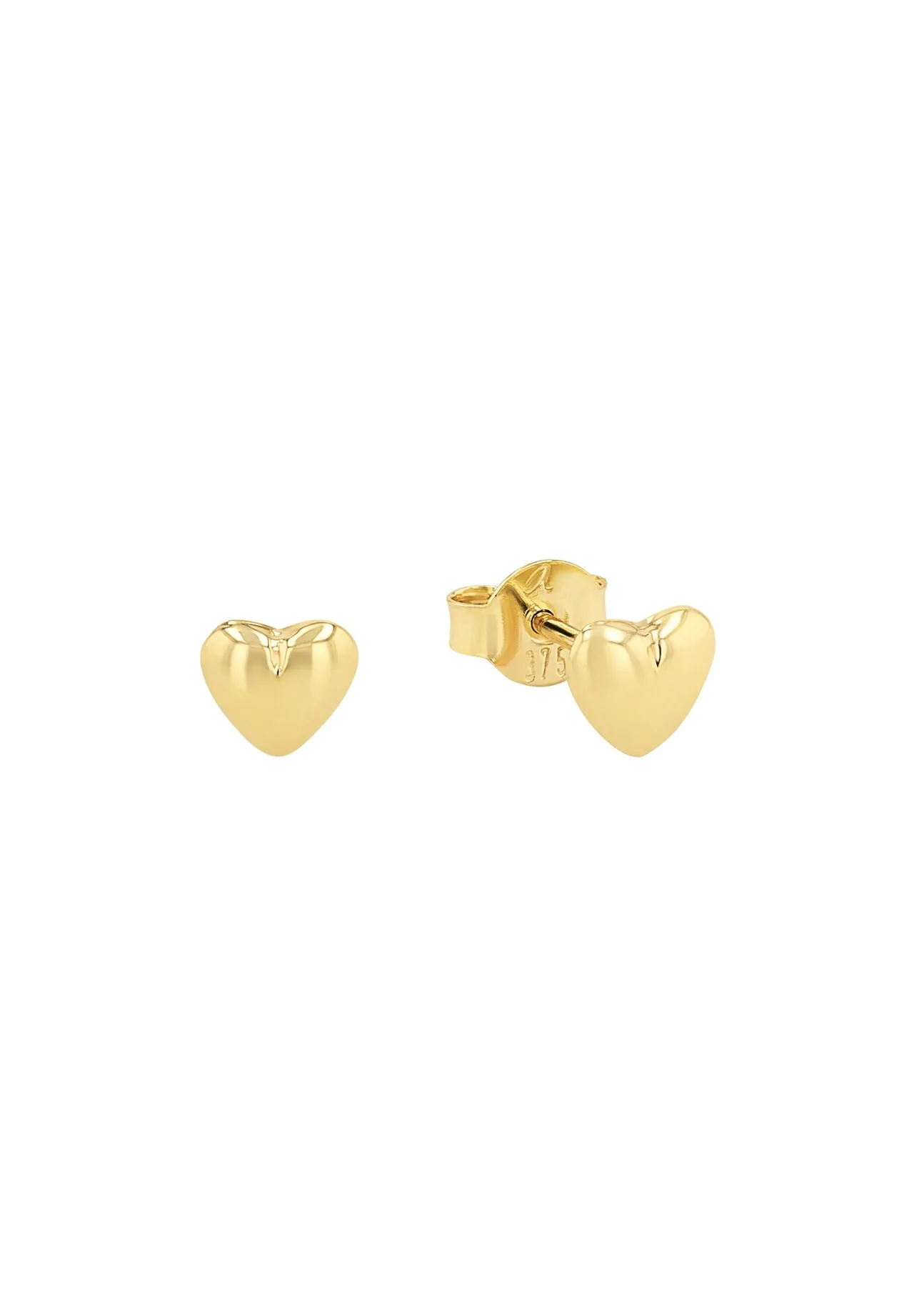 Klassische Herzohrstecker in Gold