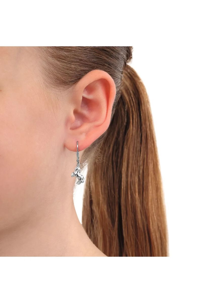Pferdeohrringe aus Sterlingsilber