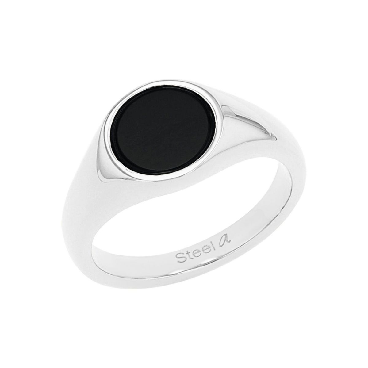 Minimalistischer Onyx Siegelring