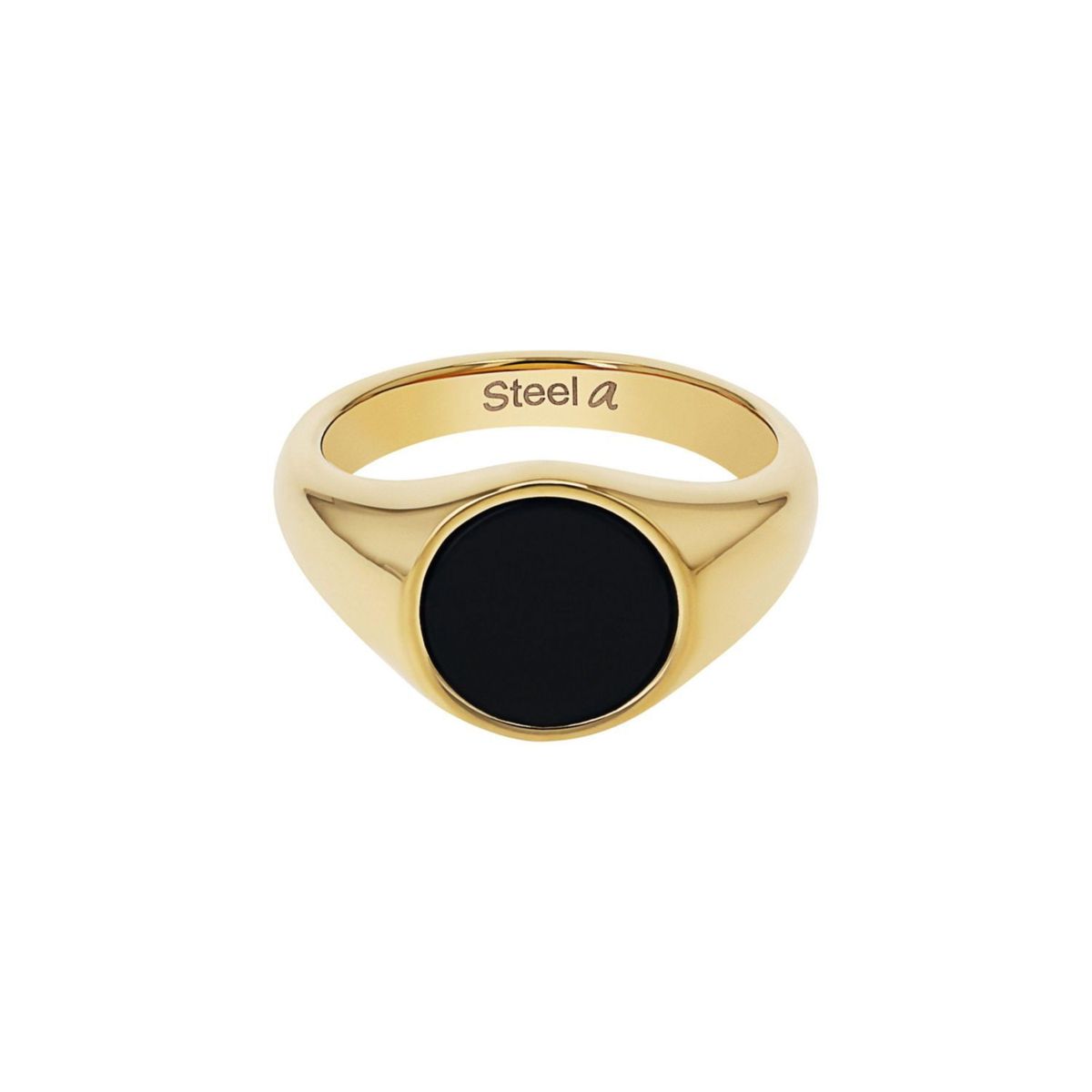 Goldener Edelstahl Siegelring