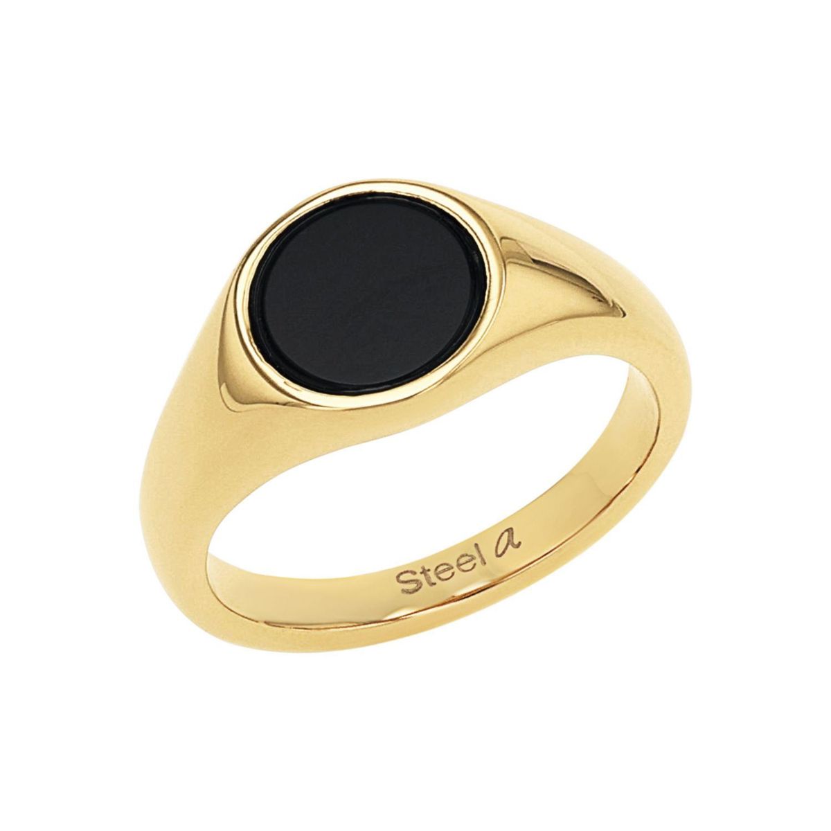 Goldener Edelstahl Siegelring